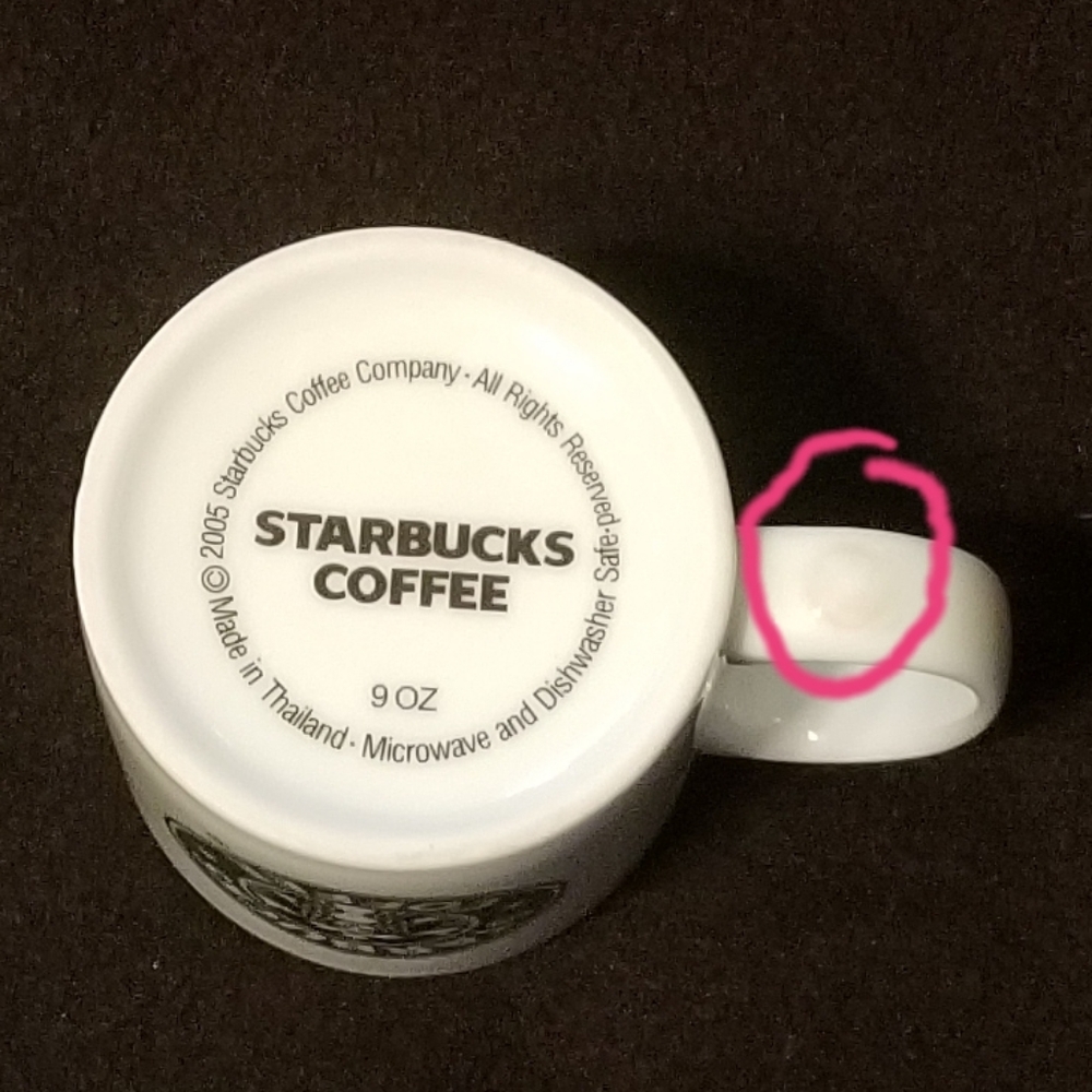 Starbucks Green & White 9oz Siren Logo Mug in GUC - Picture 5 of 6